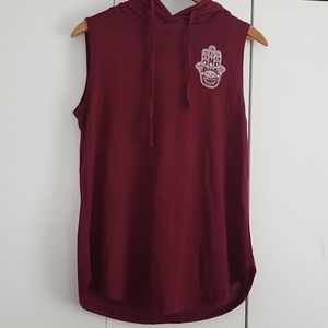 Hooded tank top